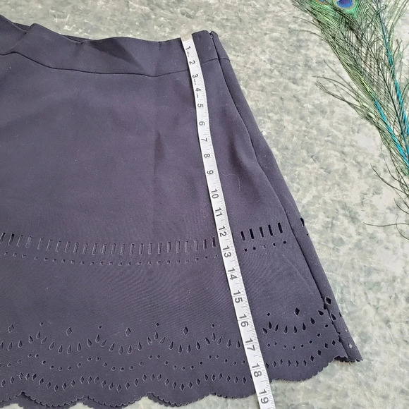 Loft Laser Cut Black Skirt - Picture 6 of 8